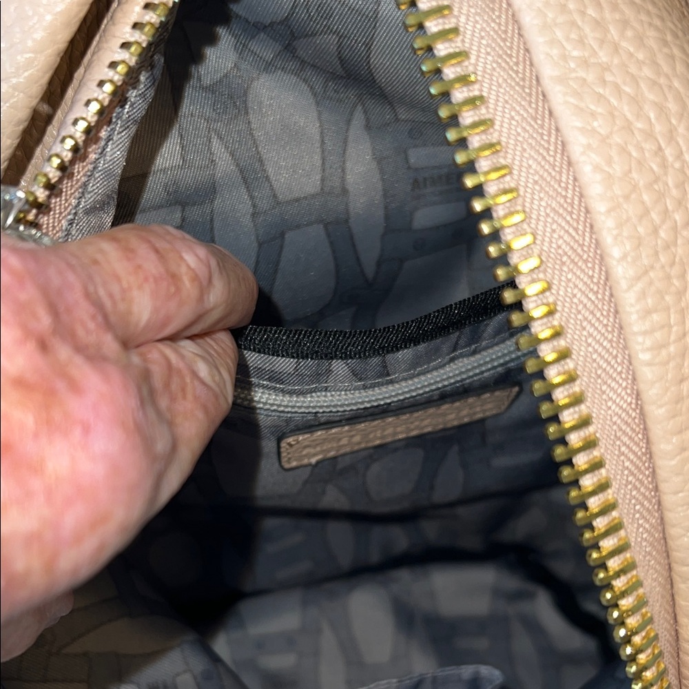 Aimee Kestenberg Beige Leather Backpack - Picture 4 of 4